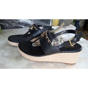 Michael-kors Black and Gold Sandals